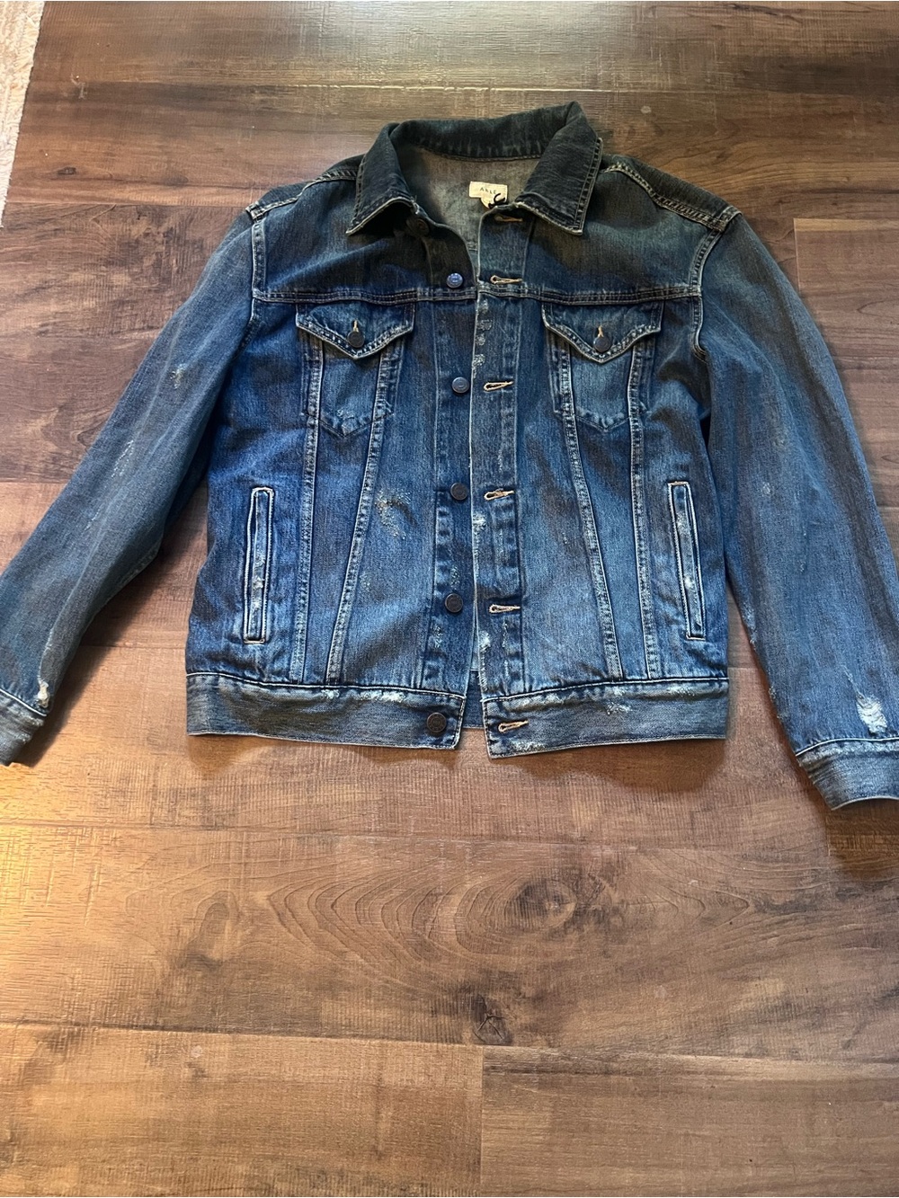 Able Merly Distressed Blue Denim Jacket